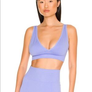 WeWoreWhat Vneck Bra — Powder Blue